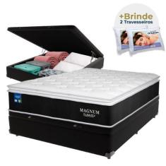 Imagem de Cama Box Casal Baú Colchão Magnum Plumatex Chronos 180G D26