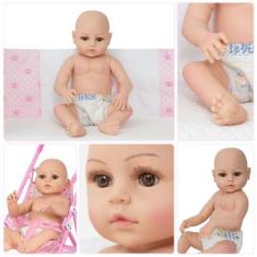 Imagem de Boneca Reborn Realista Grande Corpo Vinil Siliconado - Cegonha Reborn