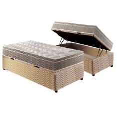 Imagem de Cama Box Baú Solteiro: Colchão Espuma Paropas D33 / ep Confort Ultra Firme + Base crc Suede Clean(88x188)