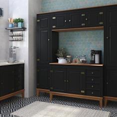 Imagem de Cozinha Modulada 5 Pe as Preto