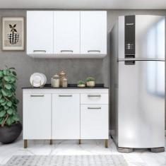 Imagem de Cozinha Completa 2 Peças 6 Portas 1 Gaveta Suprema Yescasa Branco