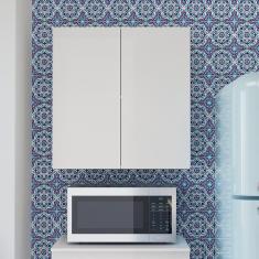 Imagem de Armário 2 Portas p/ Cozinha Multiuso Suspenso Aereo Branco