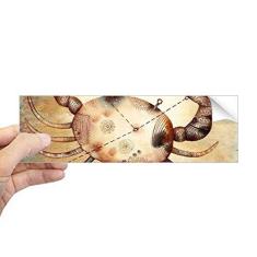 Imagem de DIYthinker Junho de julho, Constelação do Câncer do Zodíaco Retangular Para-choque Decalque Janela