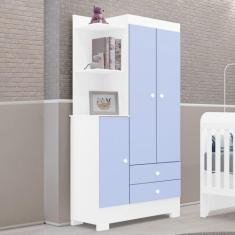 Imagem de Guarda Roupas Infantil 3 Portas E 2 Gavetas Magia 100% Mdf Tuboarte