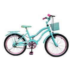 Imagem de Bicicleta Infantil Aro 20 Menina Freio V Brake Aro Aero Lubrificada E Revisada Com Cestinha-Feminino