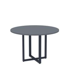 Imagem de Mesa de Reunião Redonda 100cm Mrr1100p25tub Grafito/Azul delrei