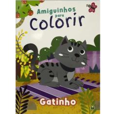 Imagem de Livro - Amiguinhos para Colorir: Gatinho