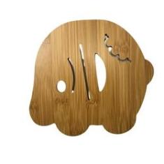 Imagem de Descanso de panela de bambu com desenho