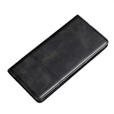 Imagem de GSYH Capa carteira para iPhone 13/13 Pro/13 Pro Max, Capa flip protetora magnética de couro PU com slot para cartão de crédito Suporte de visualização à prova de choque, TPU, preto, 13 15,1 cm