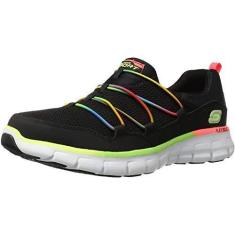 Imagem de Skechers Loving Life Fashion Tênis feminino, preto/multi, 35, Preto/Multi, 35