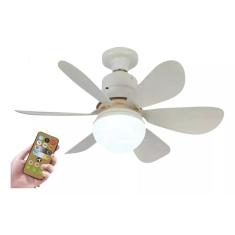 Imagem de Ventilador De Teto 6 Pás 3 Velocidades Com Luz Com Controle