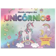 Imagem de Livro Mundo Mágico Dos Unicórnios Rosa Quebra Cabeça