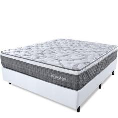 Imagem de Cama Box Casal Colchão Mola Ensacada e Pillow top de Espuma Viscoelást