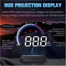 Imagem de Velocimetro Digital Projetor Hud Carro Parabrisa Obd2 Mostra