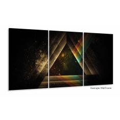 Imagem de Quadro Decorativo Banda Pink Floyd color 20x60 3 pçs