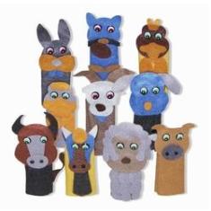 Imagem de Dedoche Animais Domésticos Feltro 10 Personagens - Carlu