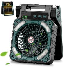 Imagem de Ventilador de bateria portátil Sendowtek com painel solar, ventilador 