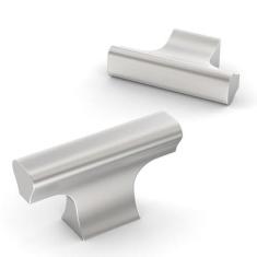 Imagem de KNOKLOCK Pacote com 10 puxadores de armário de cozinha puxadores de cômoda de níquel acetinado escovado, maçanetas de gaveta para gavetas de cômoda