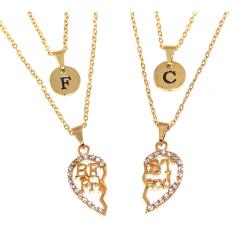 Imagem de Colares Duplos Best Friends Amizade Eternas Amigas Folheado