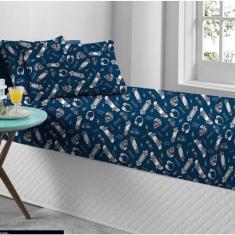 Imagem de Jogo De Lençol Solteiro Antialérgico 2 Peças Estampado - Bordados Samp