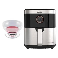 Imagem de Kit Air Fryer Fritadeira Elétrica 4,8L Sem Óleo 1500W 8 Funções E Mini