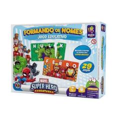Imagem de Jogo Educativo Quebra Cabeça Formando Os Nomes Marvel Super Hero Adven