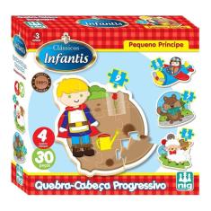 Imagem de Quebra Cabeça Progressivo Principe 30 Pçs Madeira Pedagógico