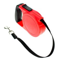 Imagem de Guia Retrátil American Pets Emborrachada Vermelho até 15 Kg - 3 Metros