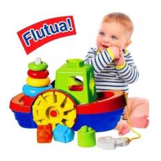 Imagem de Brinquedo Didatico Educativo Barco Flutuante Banho Piscina - Mercotoys
