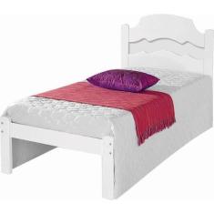 Imagem de Cama Solteiro Iris - Branco / Preto - Flex - Cambel Móveis