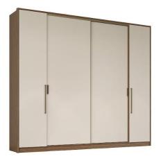 Imagem de Guarda roupa herval ph 1719 - cor nogueira + off white - sem espelho