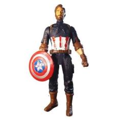 Imagem de Boneco Action Figure Vingadores Capitão America Fala 29cm 12 - Smart B