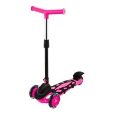 Imagem de Patinete Com 3 Rodas Radical New Até 40Kg Ajuste Altura Rosa