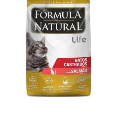 Imagem de Ração Fórmula Natural Life Gato Adulto Castrado Salmão 7 Kg
