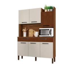 Imagem de Armário De Cozinha Kit 6 Portas Modena Kits Paraná - Kit's Paraná