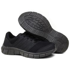 Imagem de Tênis Masculino Super Confortável Academia Origina Ultraflex, Preto, 4