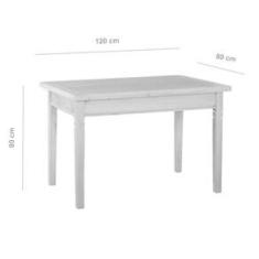 Imagem de Mesa de Jantar 120 x 90 cm Madeira de Demolição