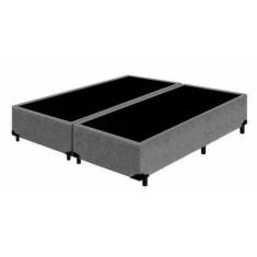 Imagem de Base Box De Cama King Madeira Resistente Cinza - Fácilpedido