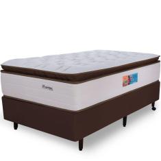 Imagem de Cama Box Solteiro Sensation Mola Ensacada Premium 88x188 BF Colchões