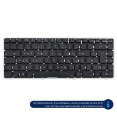 Imagem de Teclado para Notebook bringIT compatível com Positivo N40i  Preto ABNT