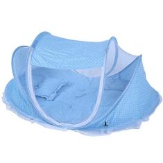 Imagem de Berço Bebê Portátil Tenda Mosquiteiro Cama 3 Peças Menino e Menina