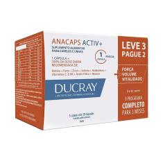 Imagem de Suplemento Alimentar para Cabelos e Unhas Anacaps Activ+ com 90 cápsulas Ducray 90 Cápsulas