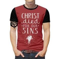 Imagem de Camiseta Jesus PLUS SIZE Gospel criativa Masculina Roupa Et4
