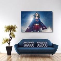 Imagem de Quadro decorativo SuperGirl com Tela em Tecido
