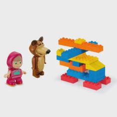 Imagem de Bonecos Masha E O Urso Balde Com Blocos - Monte Líbano