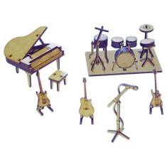 Imagem de Kit Miniatura Instrumentos Musicais K2017