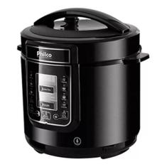 Imagem de Panela De Pressão Philco Digital 6l Inox Preta   127v Digital