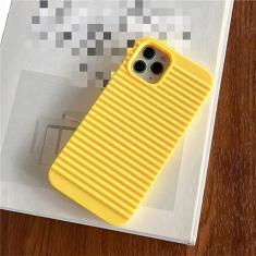 Imagem de Capa respirável Candy Color para iPhone 14 13 12 11 Pro Max 7 8 Plus X XR XS Max Capa à prova de choque com faixa de dissipação de calor, amarelo, para iPhone 14Pro Max