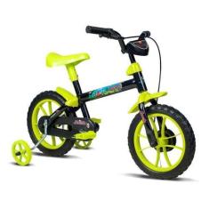 Imagem de Bicicleta Infantil Jack Aro 12 Preto E Verde Limão - Verden