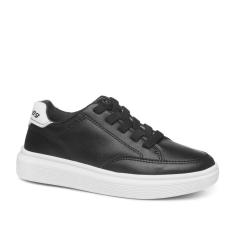 Imagem de Tênis Casual Pegada Infantil em Microfibra Preto 372103-04-Masculino